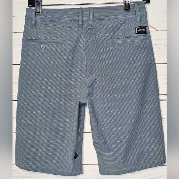 Volcom Gray Flat Front Shorts Size 27 - Picture 6 of 13